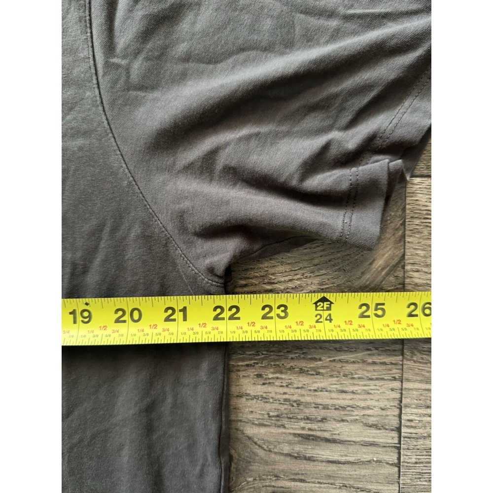 Patrick Assaraf Shirt Mens XXL Gray Pima Cotton V‎ Neck Short Sleeve - Picture 10 of 11